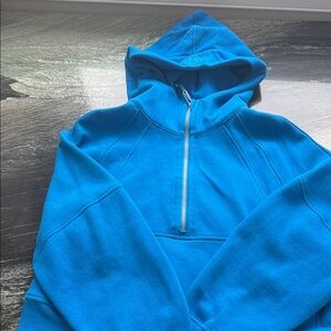 lululemon athletica Poolside blue Scuba Half-Zip Hoodie